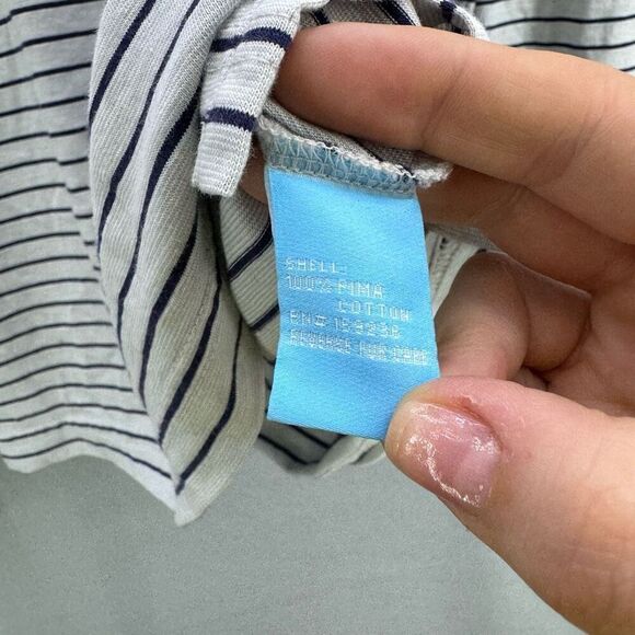 J. McLaughlin Marcus Striped Polo Long Sleeve Shirt Size XL - Picture 6 of 10